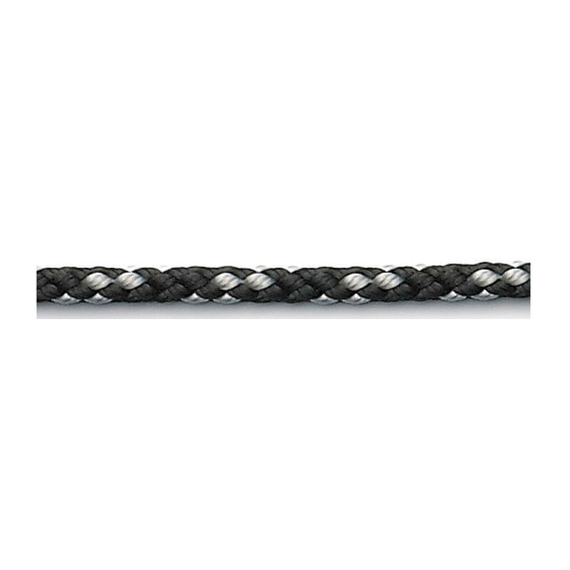 3/16" Dia. 8-Plaited Dinghy Line, Sold by the Foot, Black image number 1