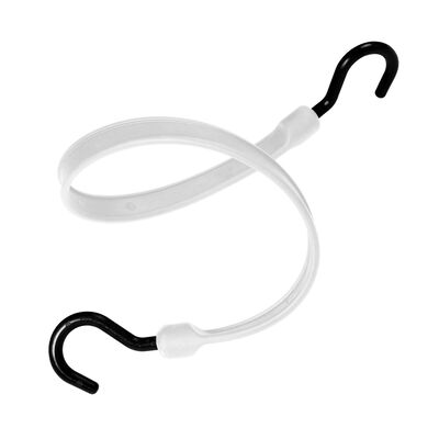 Bungee Strap with Heavy Duty Nylon Ends, White