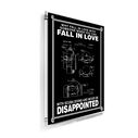 Fall in Love with Scuba Poster, Black image number 1