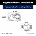 Lewmar H2 Gypsy/Drum Windlass 24V 8mm image number 1