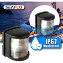 SEAFLO 11 Series LED Stern Navigation Light 12V IP67 White 2NM Regular Size Black image number 4