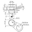 AL QUICK RELEASE FENDER LOCK, PONTOON image number 1