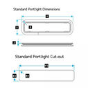 Standard Series #1RE 6-3/4" L x 13-11/16" W Smoke Gray Rectangular Opening Portlight image number 2