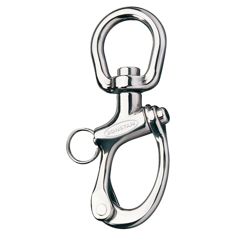4 3/4"  X 1" Stainless Steel Large Bail Snap Shackle image number 0