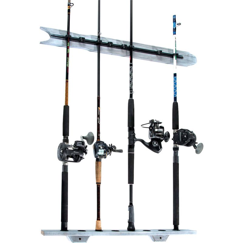 Driftwood Series 8Rod Wall Rack West Marine