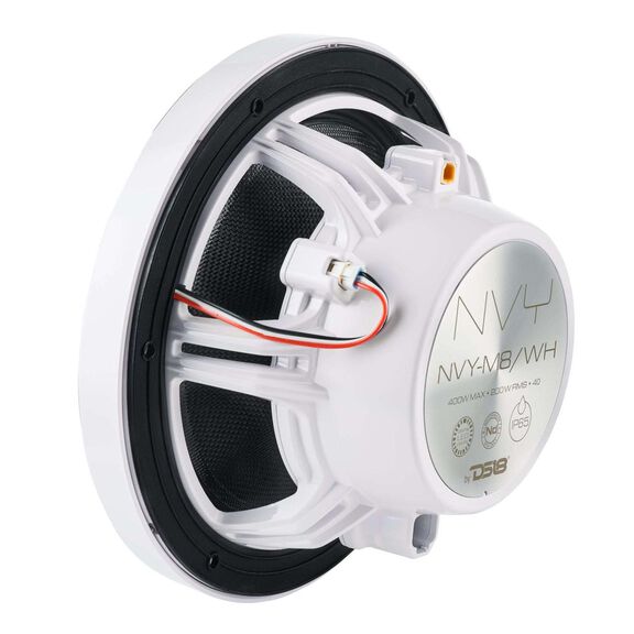 8&rdquo; Marine Coaxial Speaker With Kevlar Cone, Bullet Tweeter, Neodymium Magnet, and Digital LED Lights | 200W RMS 4-Ohm image number 6