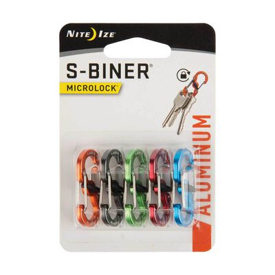 S-Biner® MicroLock® Aluminum, 5-Pack - Assorted