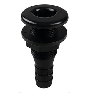 Thru Hull Fittings (Plastic) 1 1/2", Black