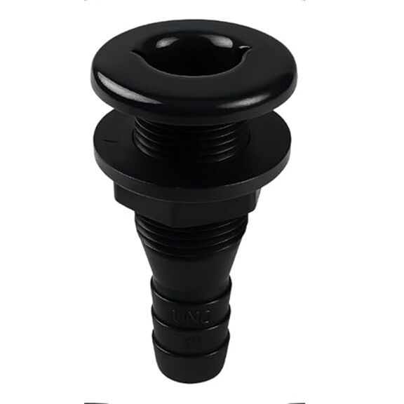 SEAFLO Thru Hull Fittings (Plastic) - 3/4" Black image number 0
