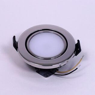BCM Newport LED Downlight 85mm Polished Stainless Steel