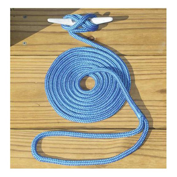 1/2" x 25' Dock Line, Double Braid, Blue image number 0