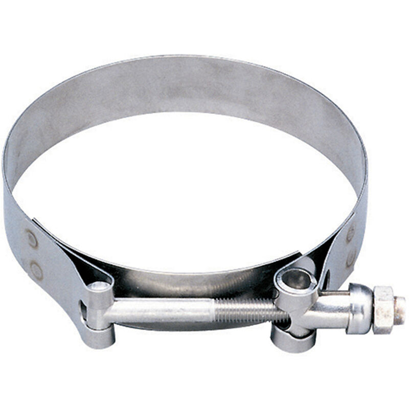 8.18"-8.84" T-Bolt 316 Stainless Steel Exhaust Hose Clamp image number 0
