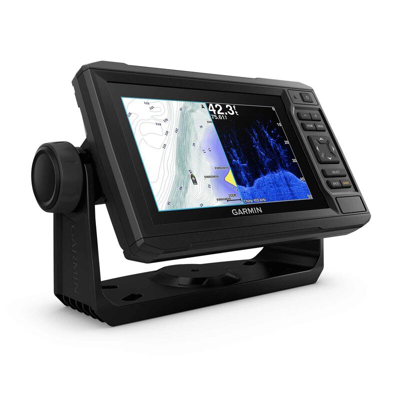 ECHOMAP™ UHD 63cv Chartplotter/Fishfinder Combo with US LakeVu g3 Cartography and with GT24 Transducer image number 1