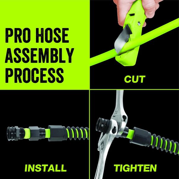 Flexzilla Pro Water Hose Male Reusable Fitting 5/8" Barb 3/4" Male GHT image number 2