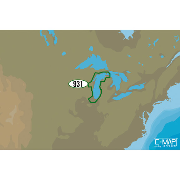 NA-Y931 Lake Michigan C-MAP MAX-N+ Chart C-Card image number 0