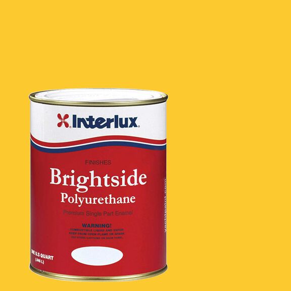 Brightside Polyurethane Paint, Yellow, Quart image number 0