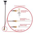 Deck-Mount Sprayer Small Warm White Sprayer No Hook, 6' Stainless Steel Hose, Low Profile Holder image number 4