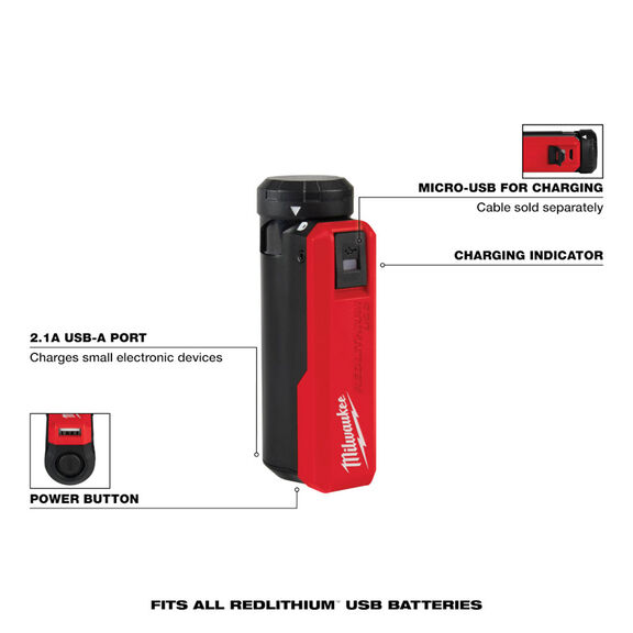 REDLITHIUM&trade; USB Charger & Portable Power Source Kit image number 4