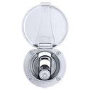 Recessed Shower Chrome Cup & Lid, Hammer-Head Black Sprayer, 6' Stainless Steel Hose image number 5