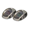 SEAFLO Pair of Vertical Mount Red/Port & Green/Starboard LED Navigation Lights, 316 Stainless Housing, 2 Nautical Miles Visibility (05-Series) image number 0