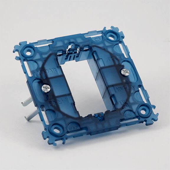 Vimar Arke 1-Module Mounting Frame with Claws for &oslash;60mm Round Back Box image number 0