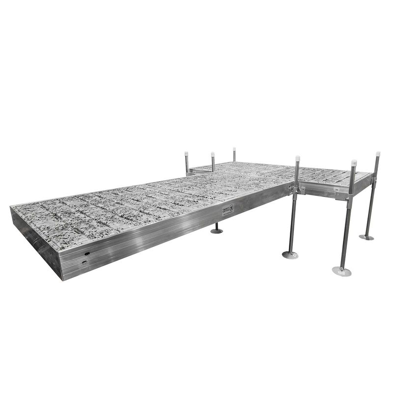 TOMMY DOCKS TShaped Aluminum with Terrazzo Decking Complete Dock Packages West Marine