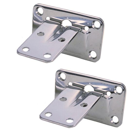 PERKO&reg; Chromed-Brass Removable Table Bracket Set image number 0