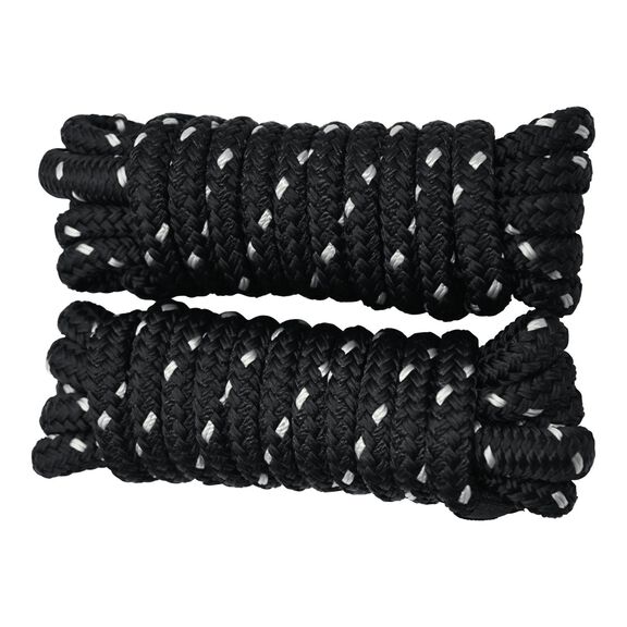 2 pack - SM 1/2" Dock Line Black with Silver Tracer - 10 Foo image number 0