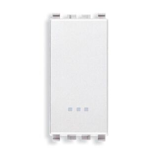 Vimar Eikon 1P NO 10A Push Button, Lightable, Replaceable Button, White