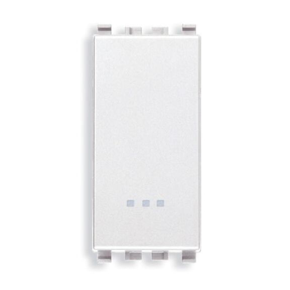 Vimar Eikon 1P NO 10A Push Button, Lightable, Replaceable Button, White image number 0
