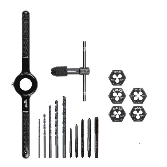 Metric Tap and Die Set, 17 Piece image number 0
