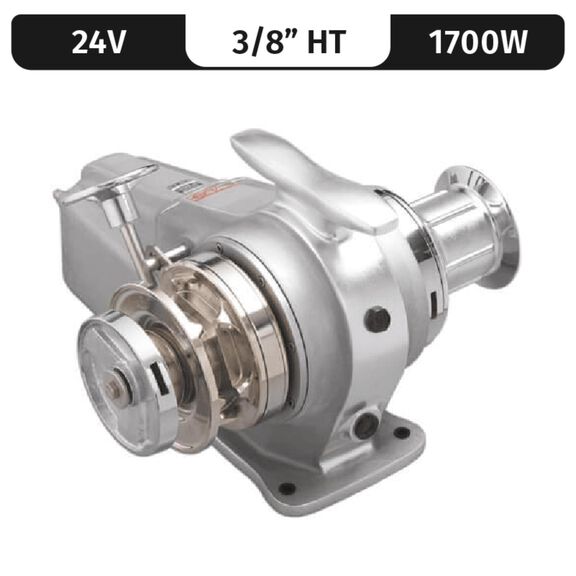 Lofrans Falkon Horizontal Electric Windlass with Drum, 3/8" rope/chain, 12V DC, 1700W image number 0