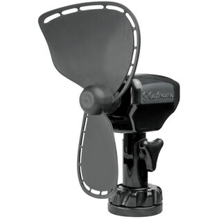 Compact 2-Speed 12V DC Fan, Black