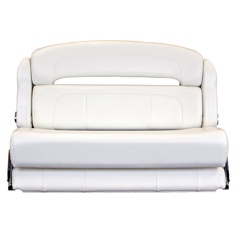 40" Deluxe Capri Helm Bench Chair, White image number 1
