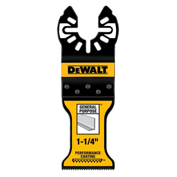 DEWALT 1-1/4" Titanium Oscillating Tool Blade For Metal Cutting 1-Pack image number 0