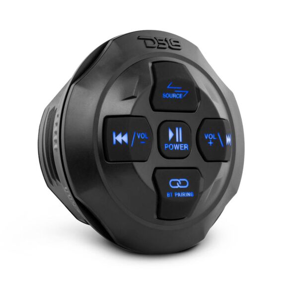 Marine Waterproof Universal Bluetooth Streaming Audio receiver With Controller (Works with android and iPhone) Round image number 0