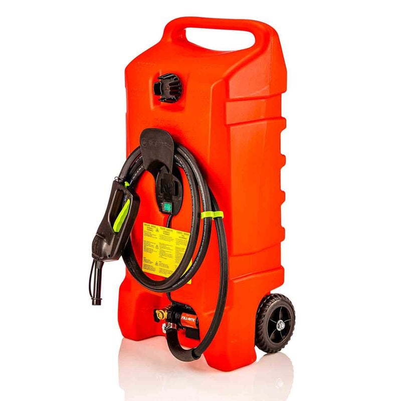 Scepter 14 Gallon Powered Portable Fuel Tank with Extra Cables (Alligator Clips) | by West Marine