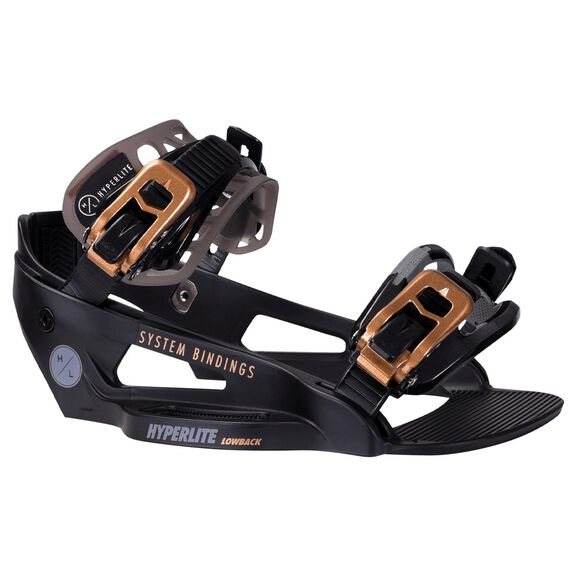 System Lowback Wakeboard Binding, 10/13, Black/Gold image number 0