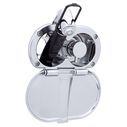 Aidack Transom Shower Hot/Cold Mixer, Chrome Cup & Lid, Hammer-Head Black Sprayer, 6' Black Rubber Hose, Chrome Aidack Handle image number 0