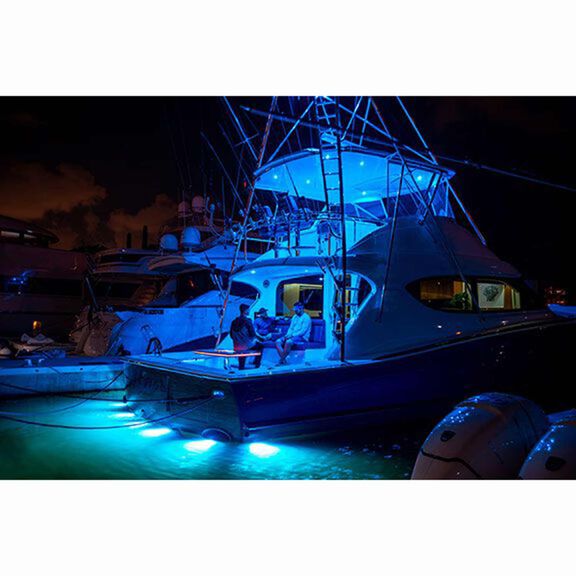 Seablaze Typhoon Through-Hull Underwater Light, 10,000 Lumen, White/Blue image number 6