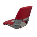 Skipper Folding Seat, Red And Gray Upholstery With Gray Shell image number 2
