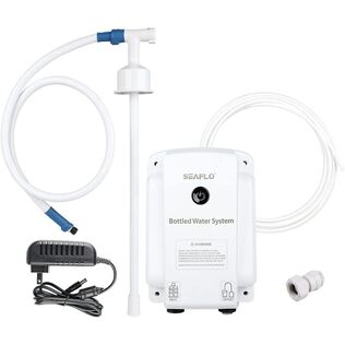 SEAFLO Bottled Water System with On/Off Switch, 20 ft Discharge Tube, Wall Plug Powered