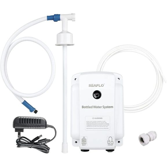 SEAFLO Bottled Water System with On/Off Switch, 20 ft Discharge Tube, Wall Plug Powered image number 0