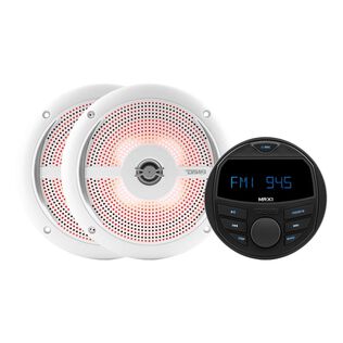 MRX1 and NXL-6SL/WH Stereo Package, White