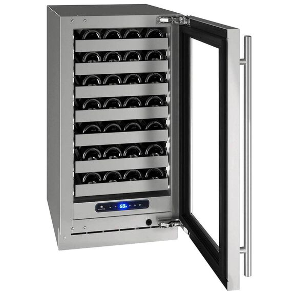 18" 5 Class Stainless Wine Captain with Lock, Right Hinged image number 2