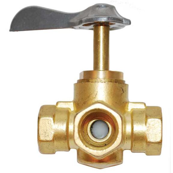 Multiple Tank Draw Valve, 3-Way, 3/8", NPT Female image number 0