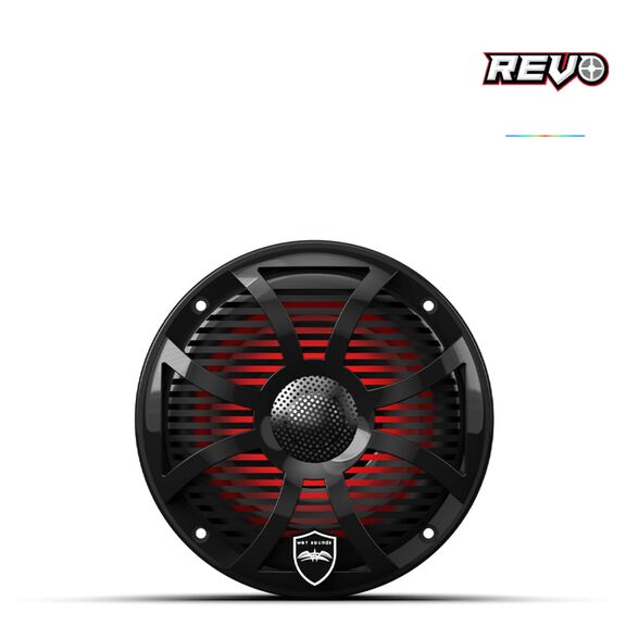 Wet Sounds REVO  6.5 inch High Output  Coaxial Speakers w/ SW-Black RGB Grilles image number 1
