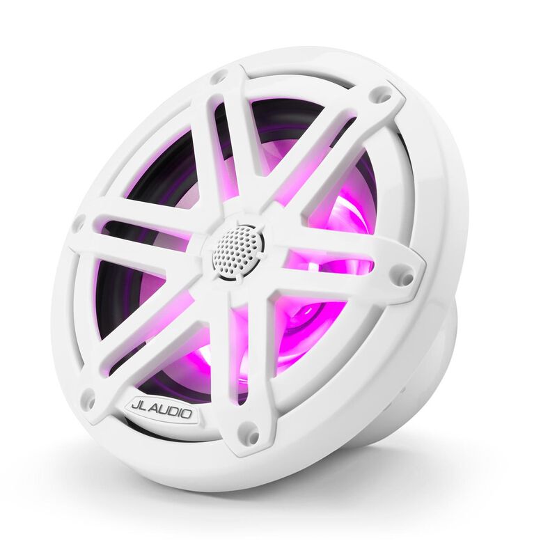 M3-650X-S-Gw-i 6.5" Marine Coaxial Speakers, White Sport Grilles with RGB LED Lighting image number 4