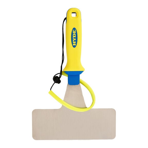 Marine Stainless Steel 8'' Stiff Hand Scraper with Landyard image number 0