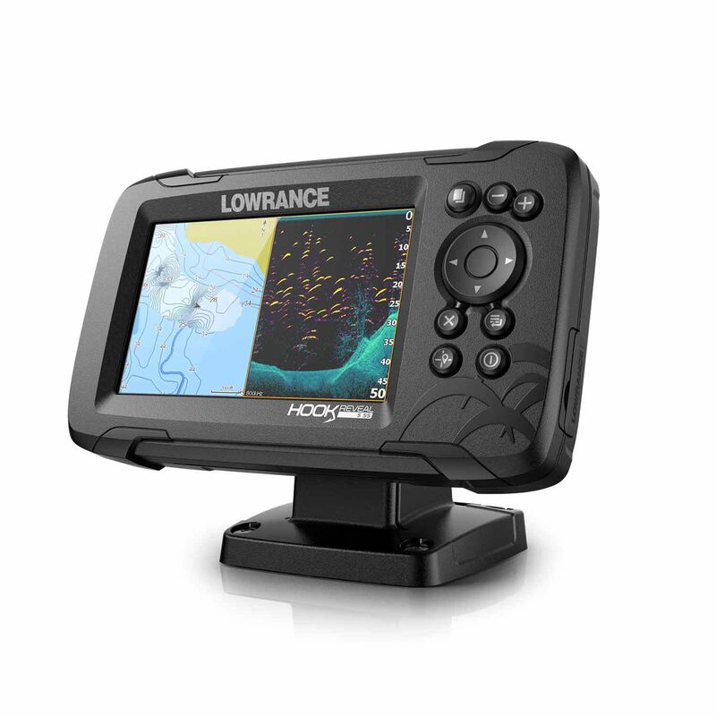 HOOK Reveal 5 Fishfinder/Chartplotter Combo with Splitshot Transducer and US Inland Charts image number 1